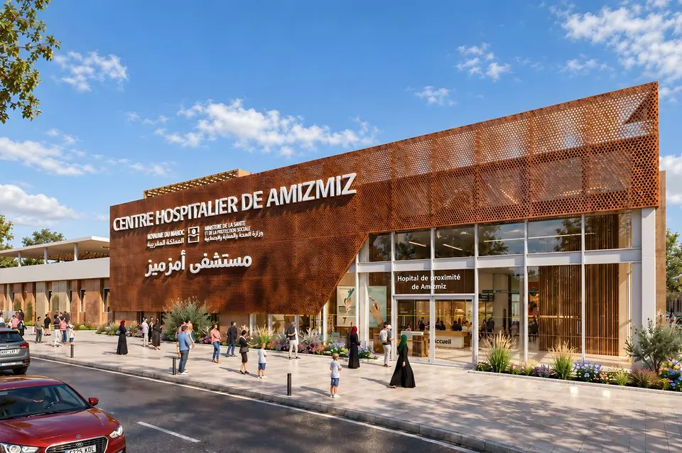 Hôpital de proximité, Amizmiz, Al Haouz : vue 2