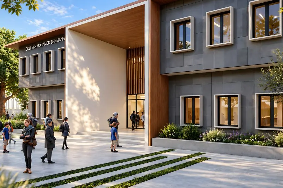 Lycée, Benmansour, Kénitra : vue 2