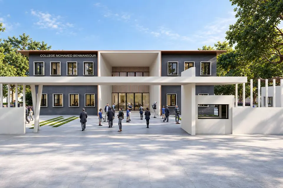 Lycée, Benmansour, Kénitra : vue 4