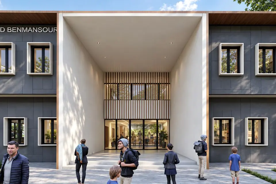 Lycée, Benmansour, Kénitra : vue 5